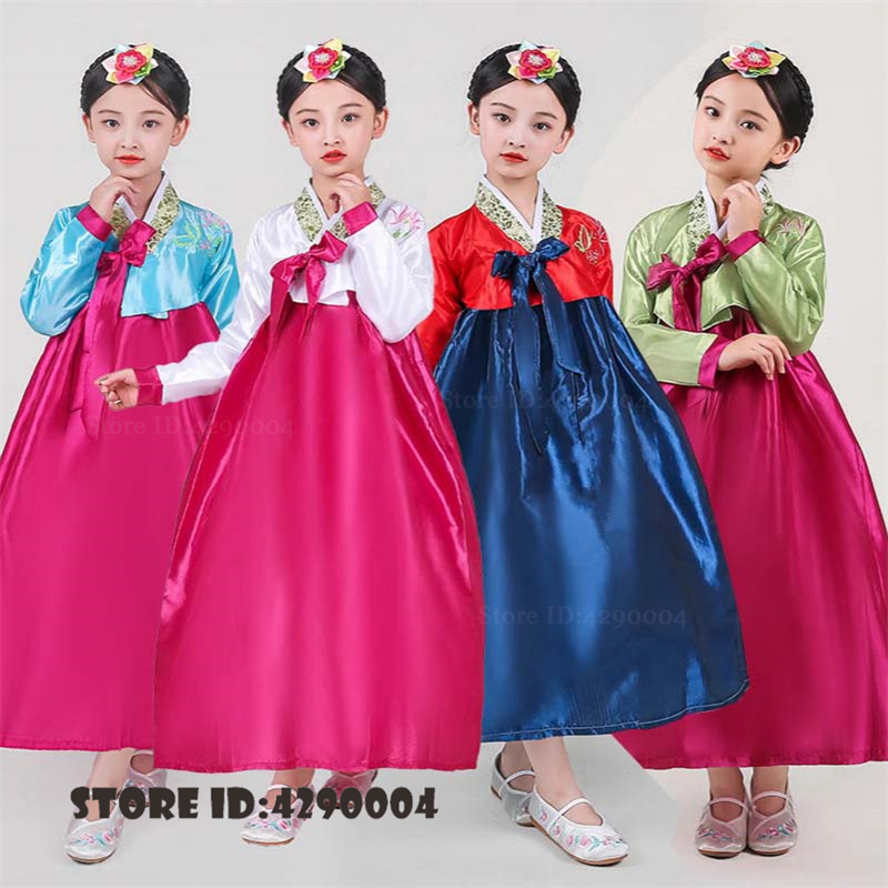 Korean Girls Lifestyle - Vestido tradicional coreano Hanbok para crianças,