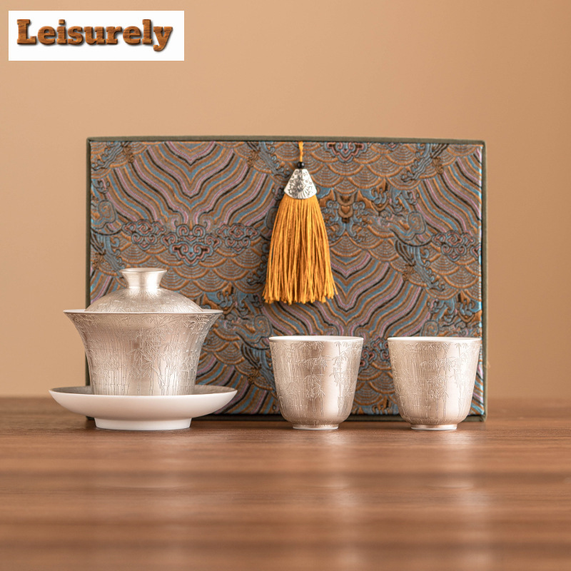 Korean Tea Set - Conjunto De Chá De Bambu Verde,