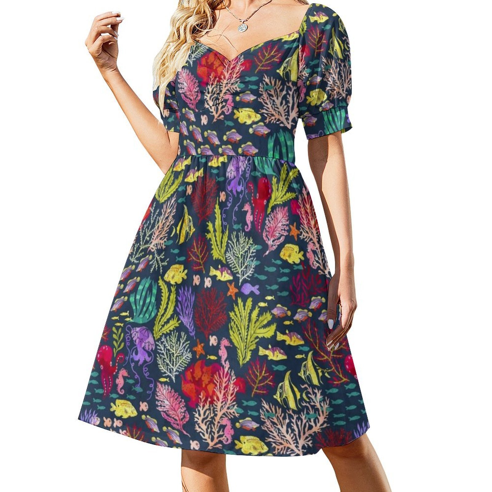 Vestido casual de estilo corea - Korean Women Lifestyle avaliação e preço