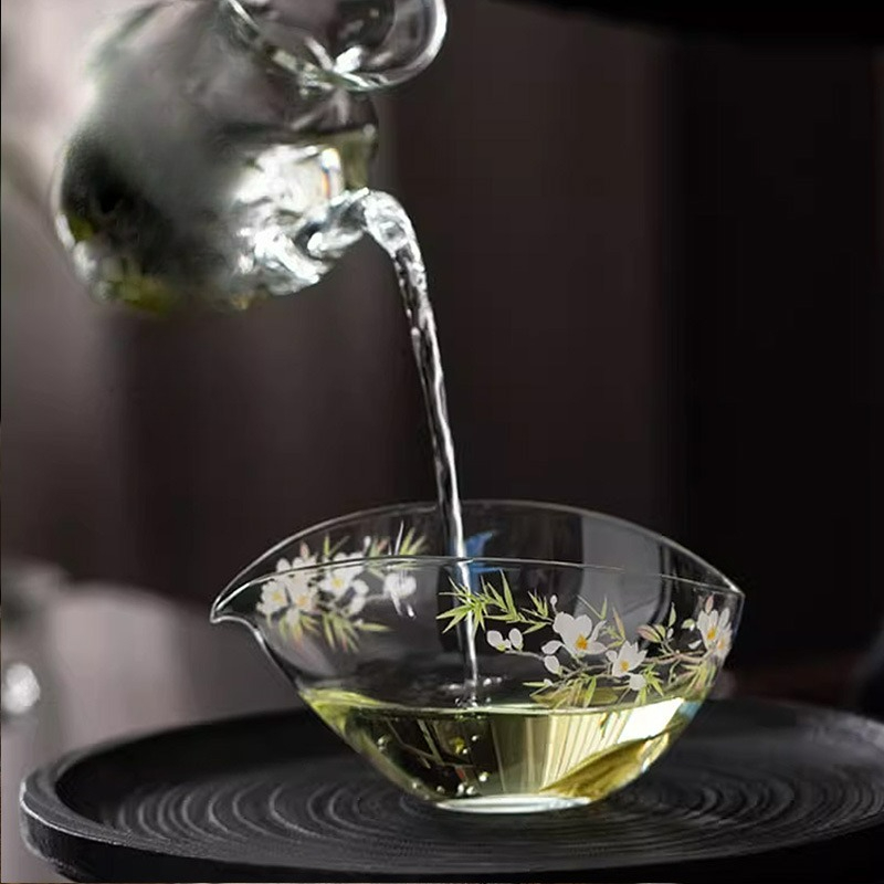 200ml copo justo de vidro engr - Korean Tea Set avaliação e preço