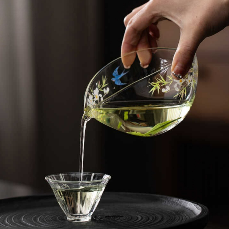 200ml copo justo de vidro engr - Korean Tea Set avaliação e preço