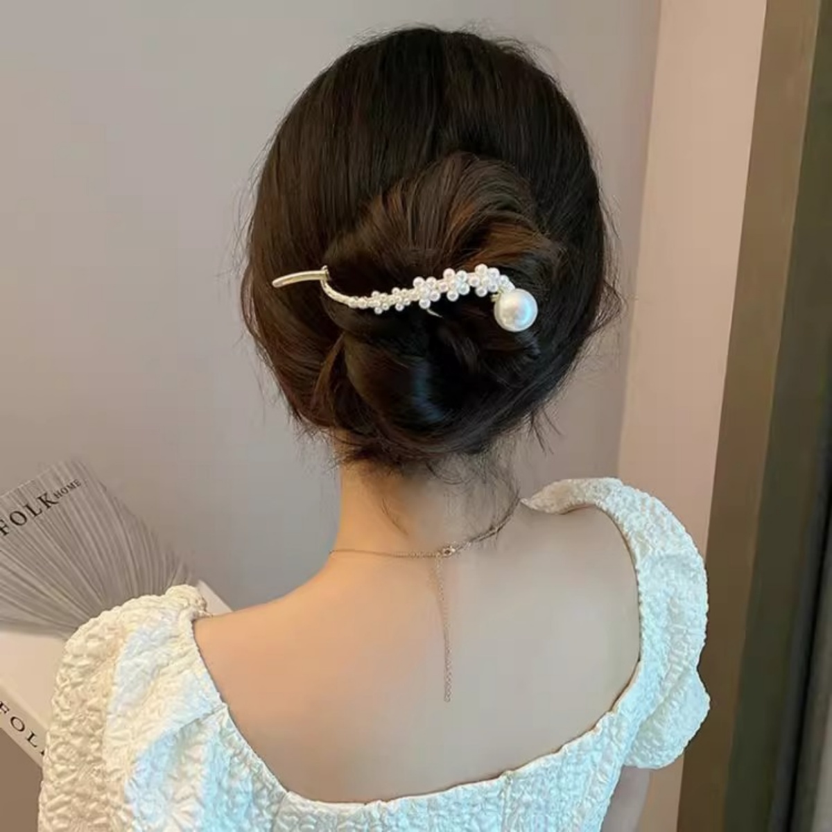 Elegante glitter pérola grampo - Korean Women Lifestyle avaliação e preço