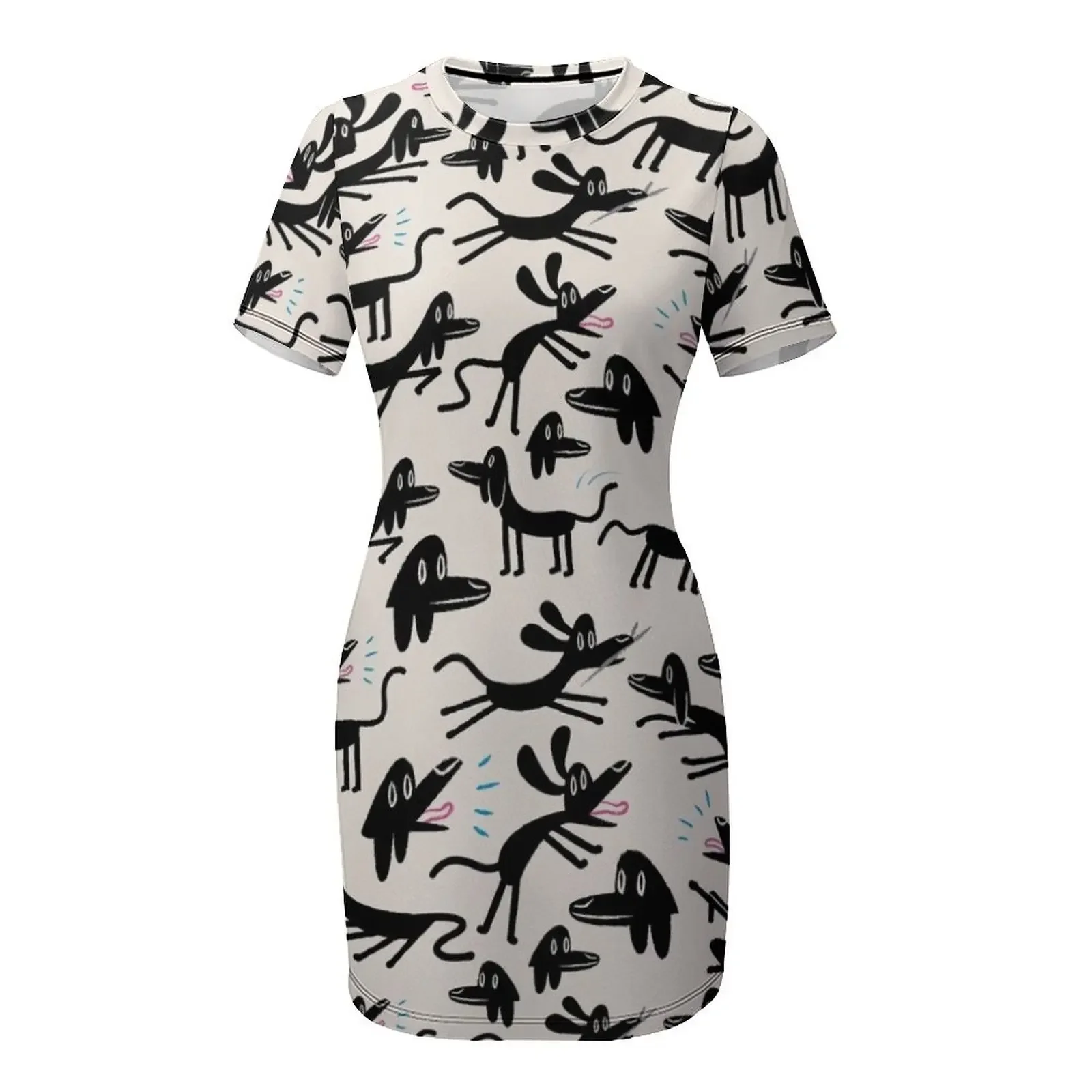 A Dog's Life Vestido de manga  - Korean Women Lifestyle avaliação e preço