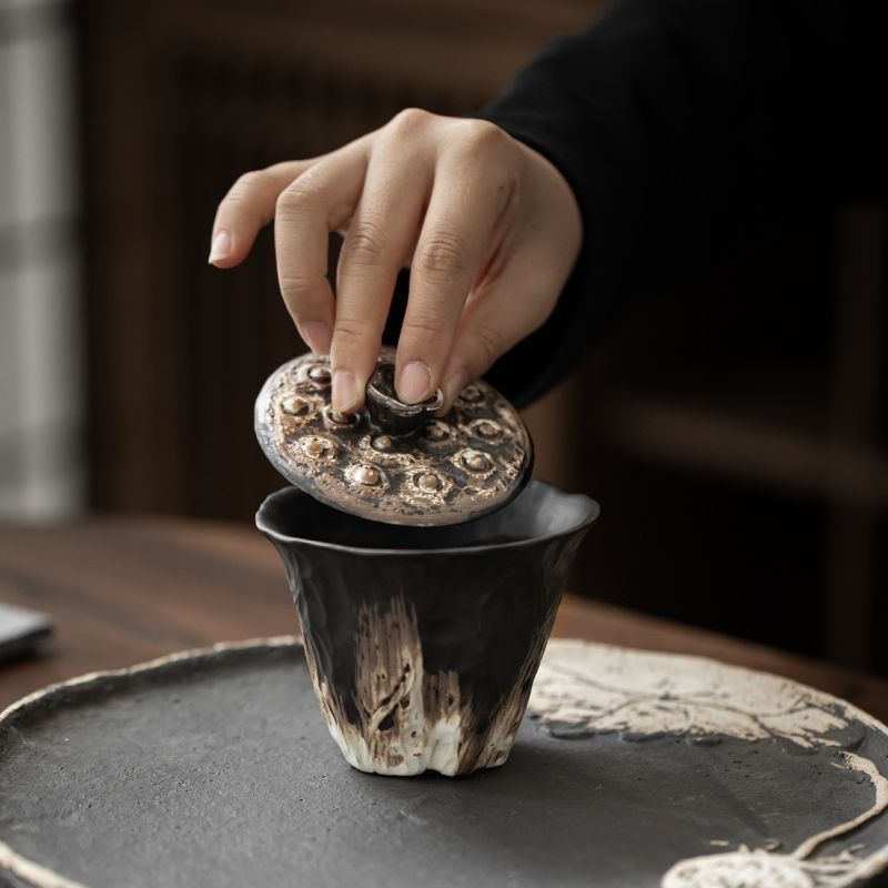 200ml artesanal em relevo lótu - Korean Tea Set avaliação e preço