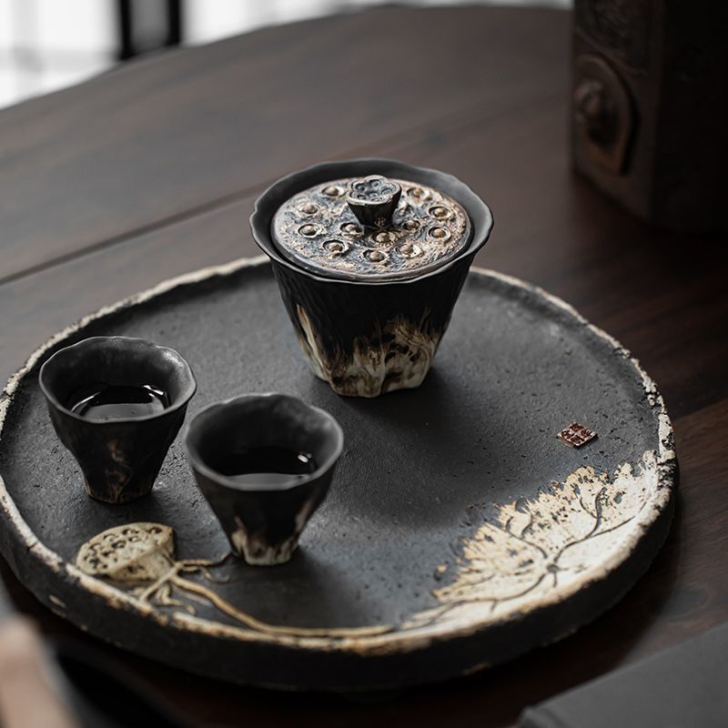 200ml artesanal em relevo lótu - Korean Tea Set avaliação e preço