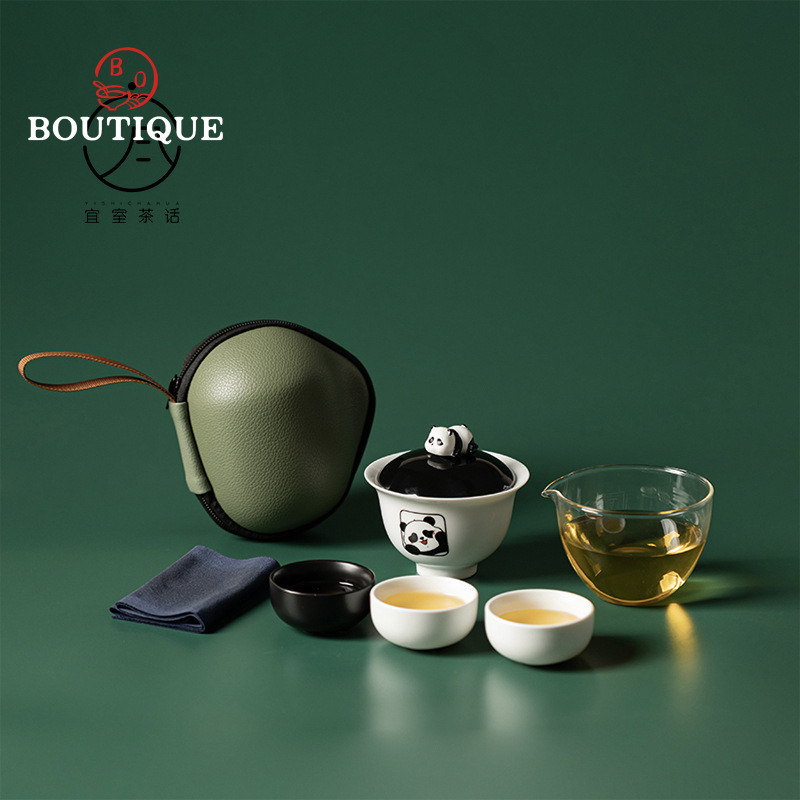 Yishi talk panda conjunto de v - Korean Tea Set avaliação e preço