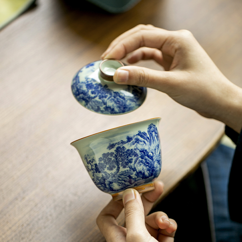 Xícara de chá de porcelana ret - Korean Tea Set avaliação e preço